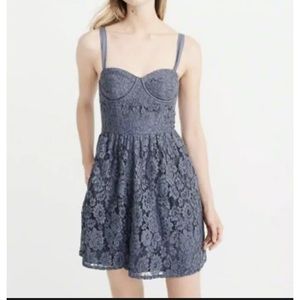 Abercrombie Lace Corset Babydoll Dress NWT